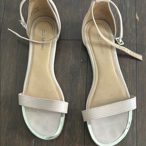 Call It Spring Nude Ankle Strap Sandals